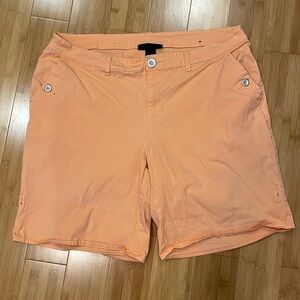 Lane Bryant Orange Size 16 Shorts